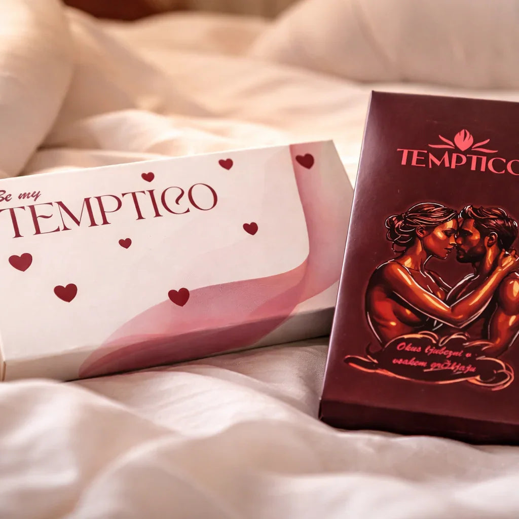 Temptico Duo darilni komplet – ljubezenska čokolada za dva