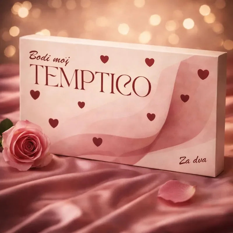 Temptico Royal polnjena čokolada tablica – premium čokolada z nadevom